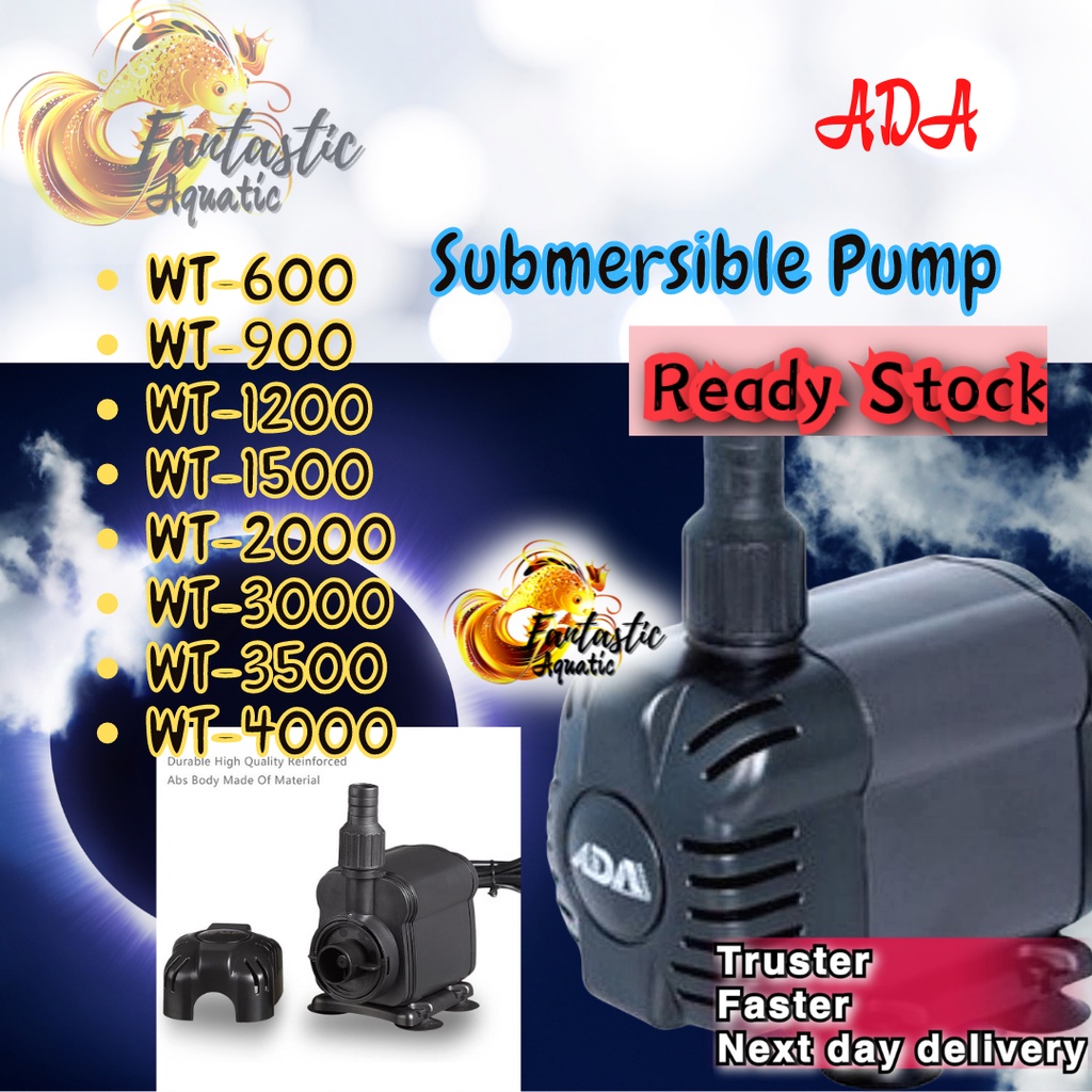 Ada Water Pump Submersible Pump And In Line Aquarium Wt 600 Wt 900 Wt 1200 Wt 1500 Wt 