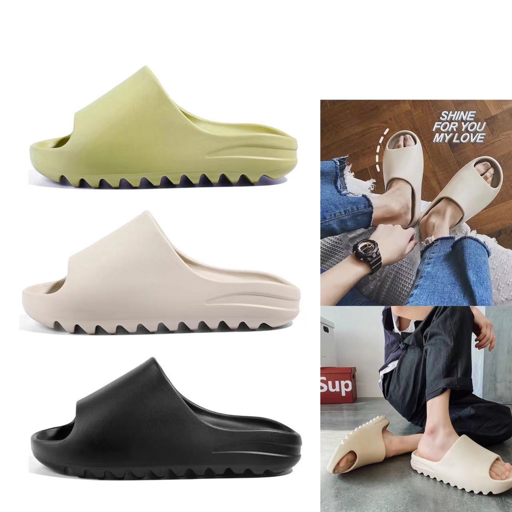 SF_ Yeezy Slide Kanye Men's and Women's Casual Slippers Lelaki ...