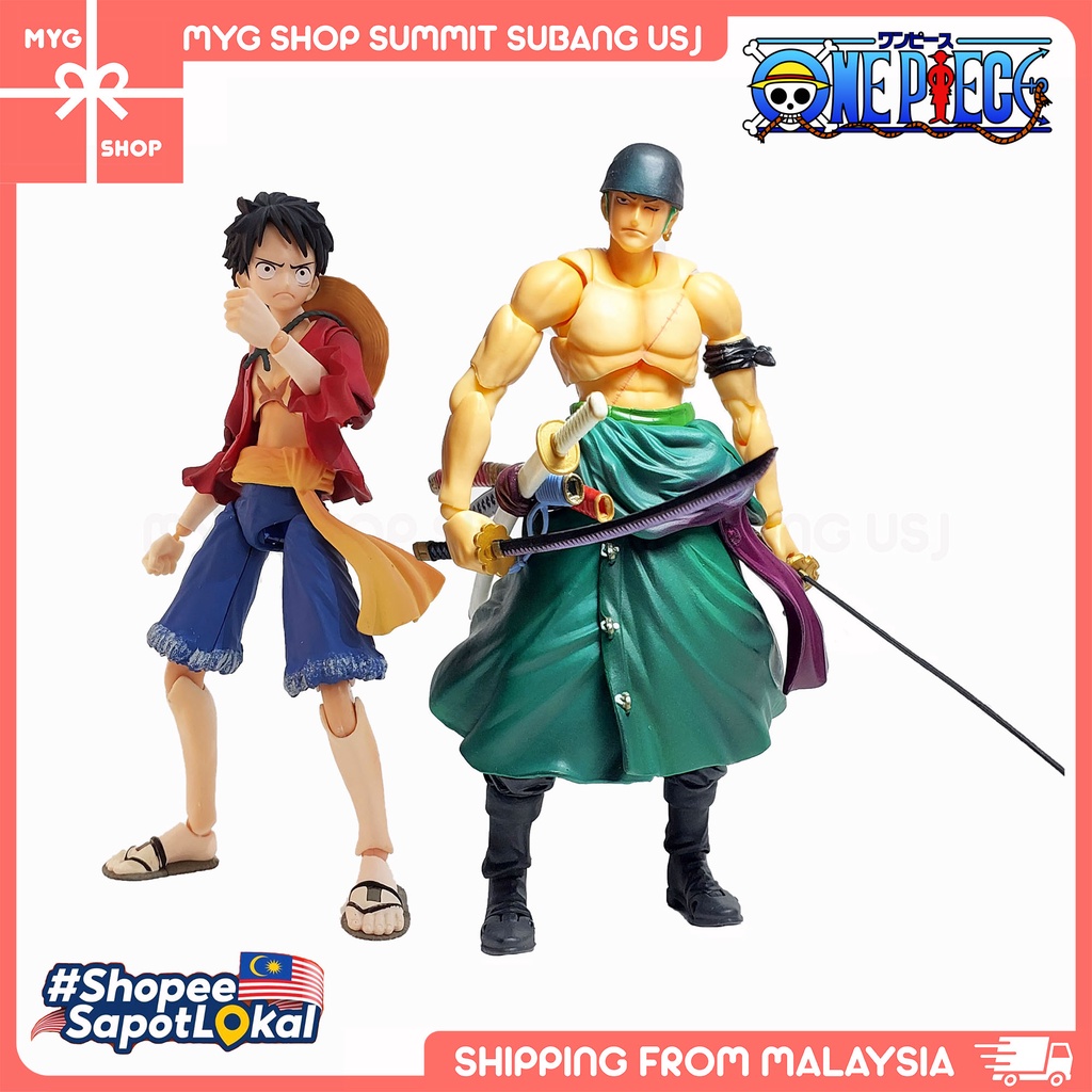 [OEM] One Piece Luffy Roronoa Zoro Action Figure 18cm Movable Joints ...