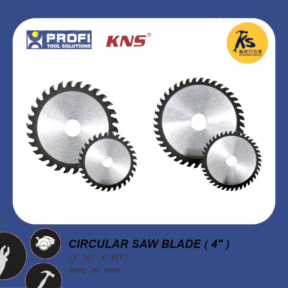 Circular Saw Blade For Wood ( 4'' X 30T 4'' X 40T ) Shopee Malaysia