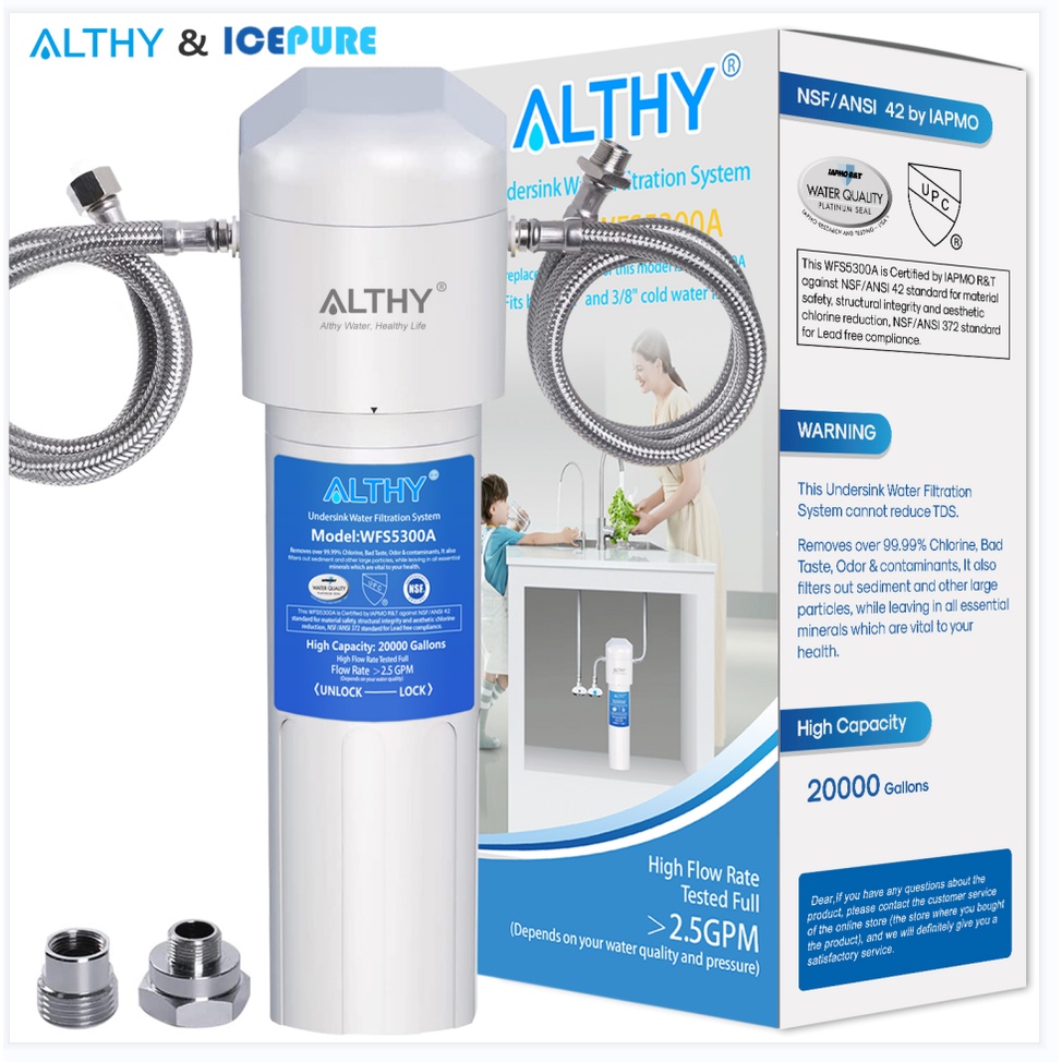 ICEPURE Under Sink Water Filter Purifier NSF/ANSI Certified Direct