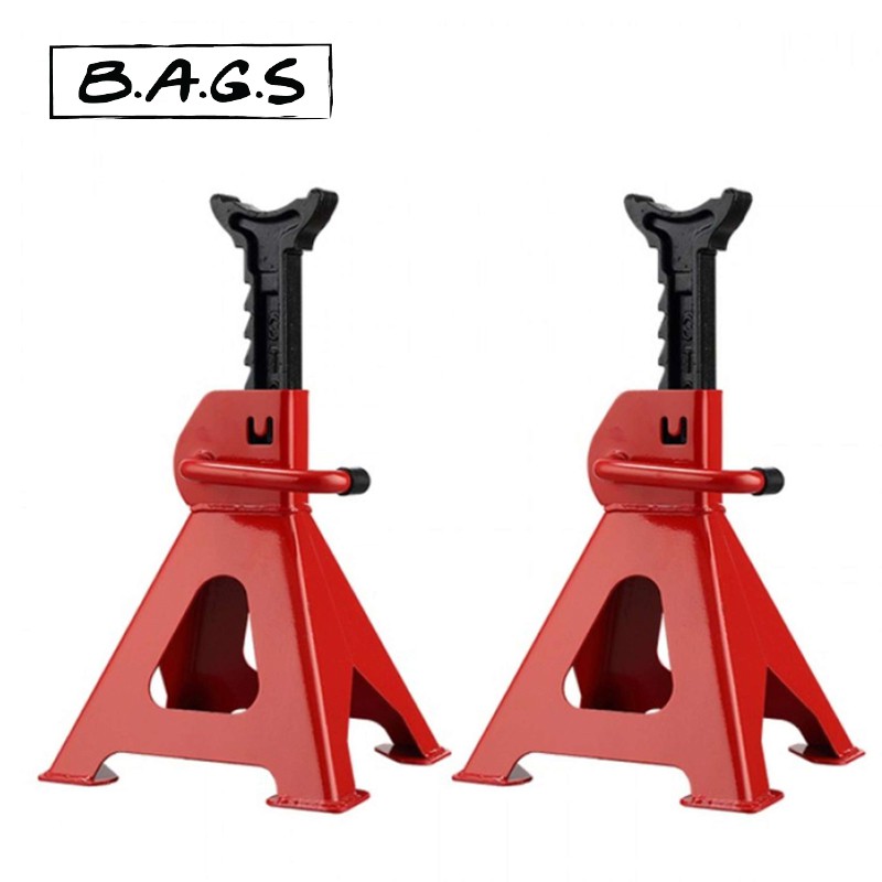 TheBags 3T 2pcs Car Jack Stand Repair Tool Adjustable Heavy Height Duty Floor Metal Jacks Jek