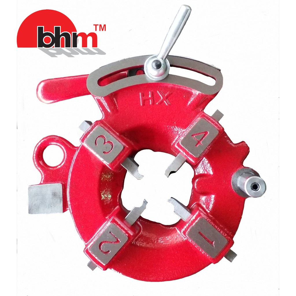 Qing Yang TQ-50/80C Pipe Threading Machine Manual Die Head DH50-C/DH80 ...