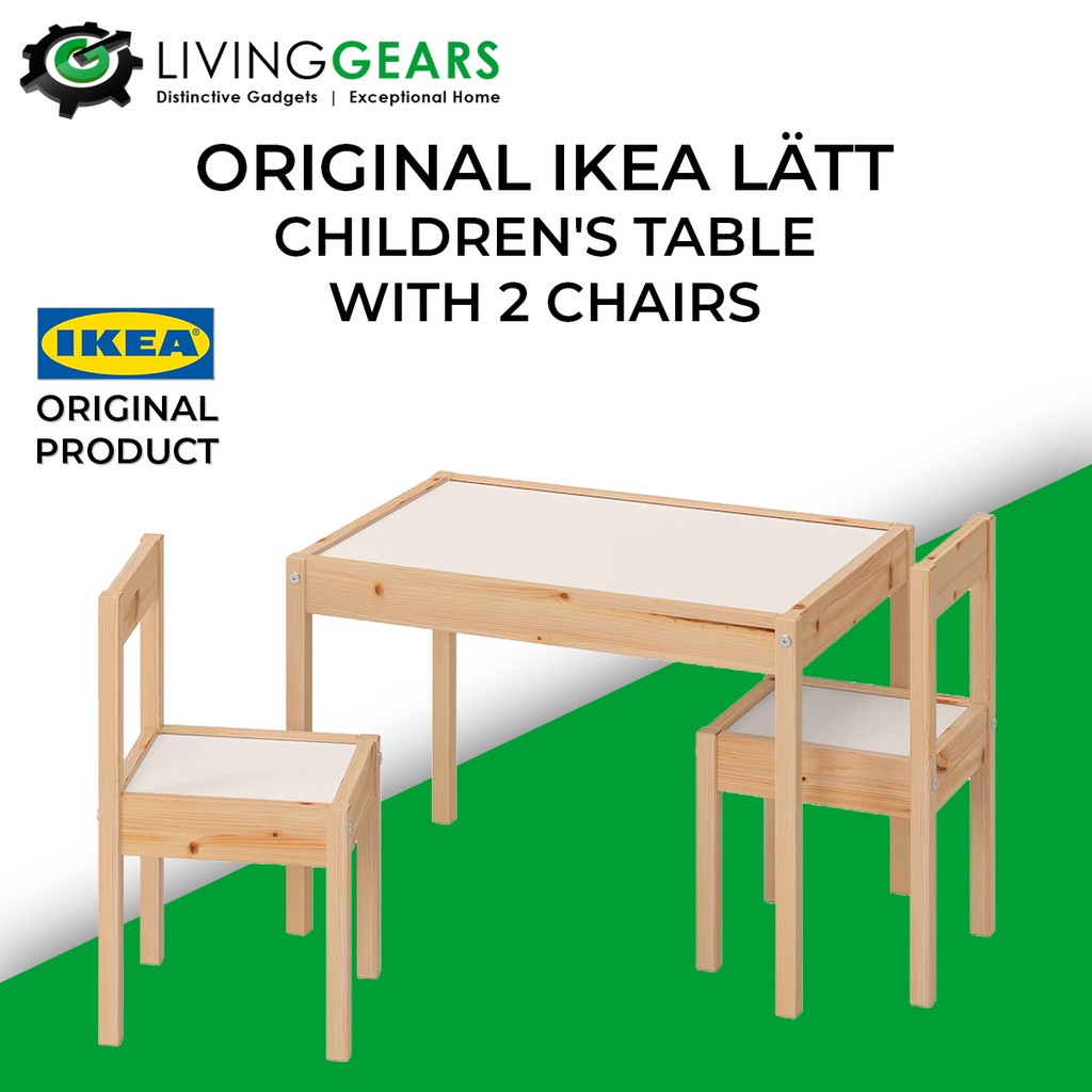 IKEA LATT Children's Table with 2 Chairs Shopee Malaysia