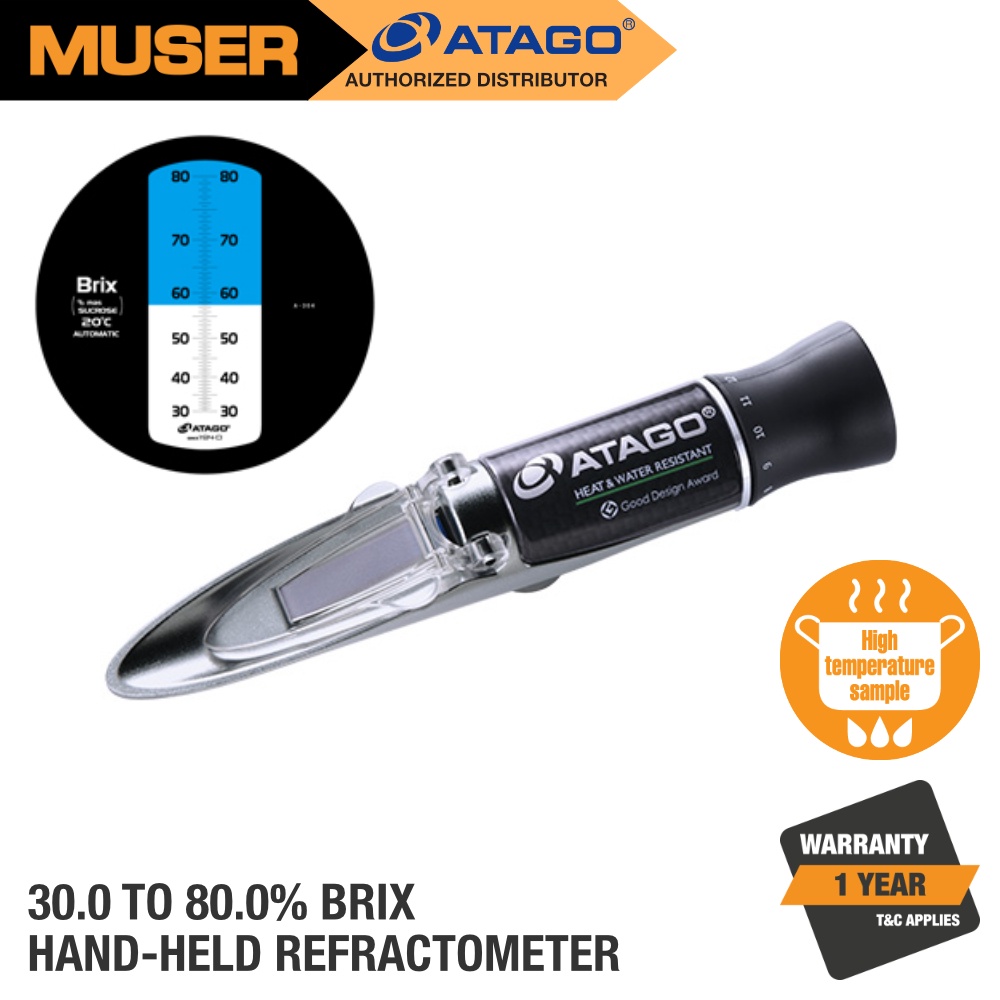 Atago MASTER-80H (2364) Hand Held Refractometer for High-Temperature  Samples // 30.0 to 80.0% Brix | Shopee Malaysia