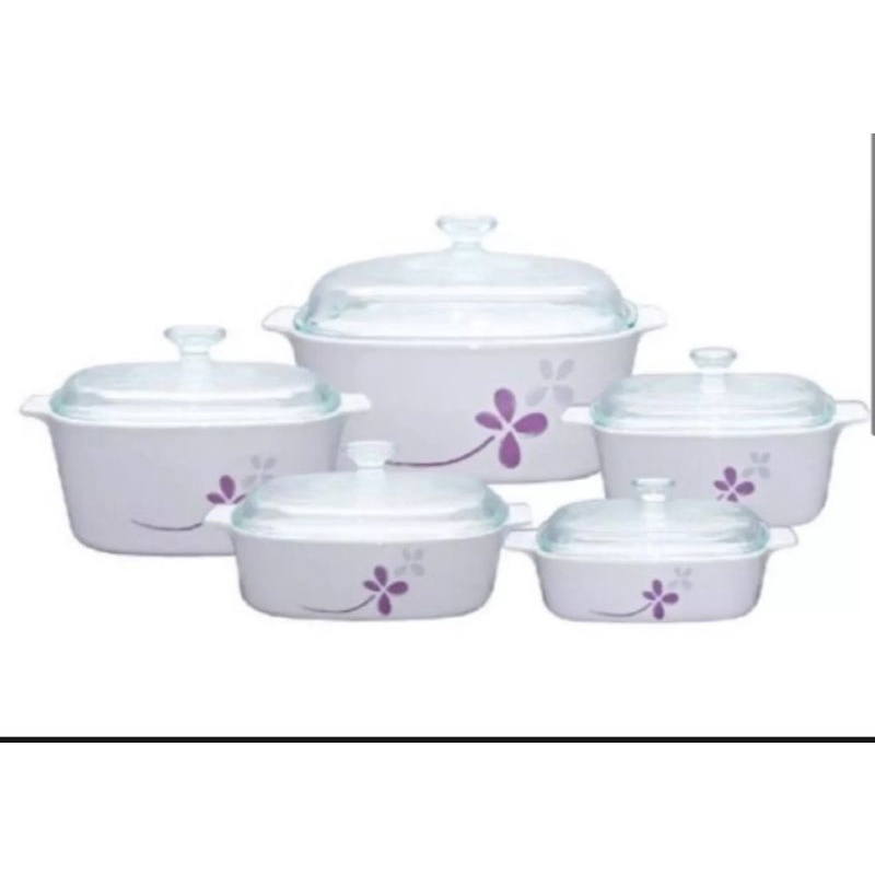 🔥 Hot offer 🔥Corningware 10 pcs set 5 Warm Pansies 🔥 Shopee Malaysia