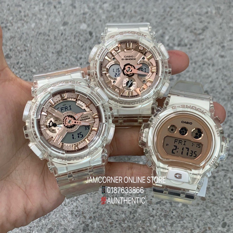 Transparent g shock outlet gold