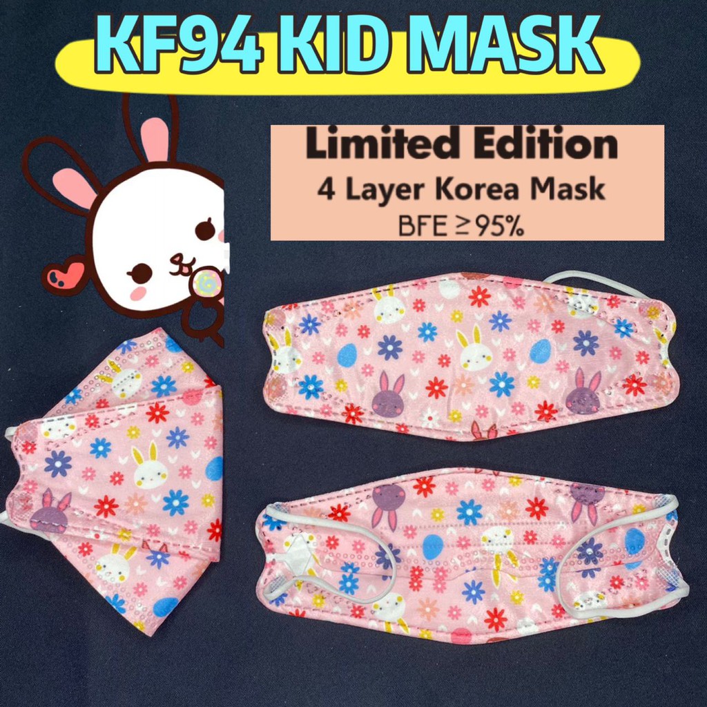 《Ready Stock》KF94 Korea 4 Layer Disposable p Face MasEarlook/KF94