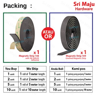 MAJU MNA-MAG Magnetic Magnet Strip Grooved 3M 300LSE Double Side Tape ...