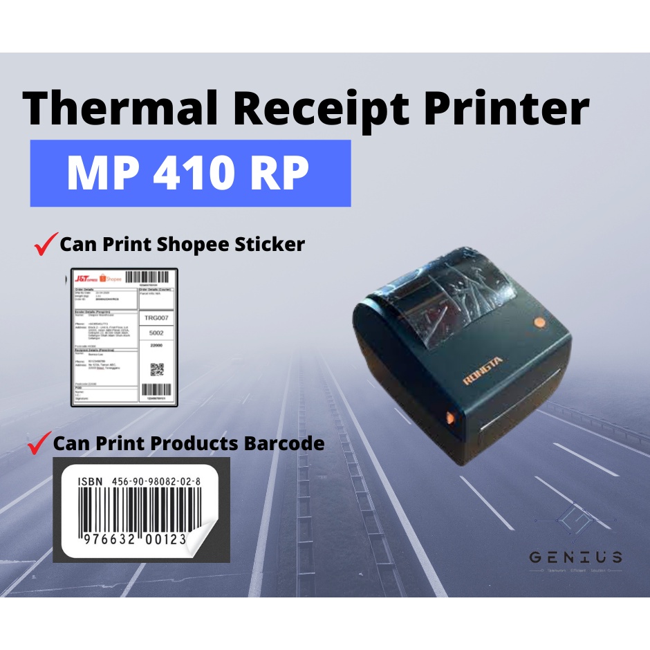 Rongta RP410 Direct Thermal Label Printer LAN + USB + SERIAL (Cheapest ...