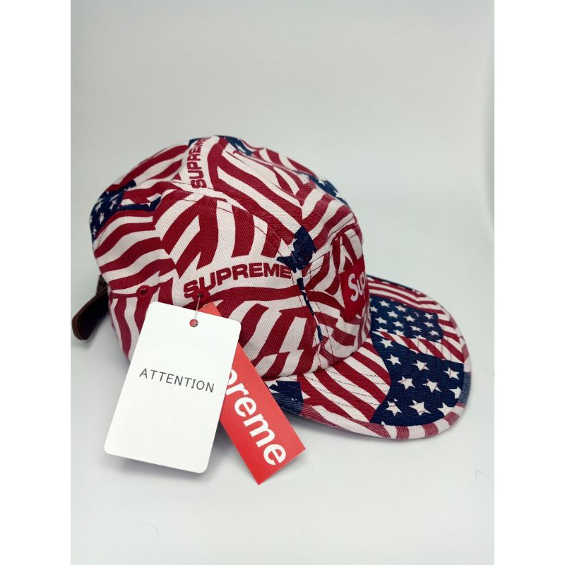 Original Supreme Cap Camp Red America Made In Usa. | Shopee Malaysia