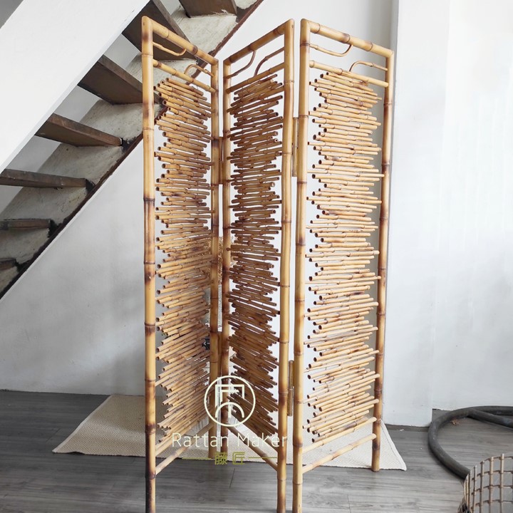 3 Portions Bamboo Divider / Natural Product / Partition Bamboo Folding ...