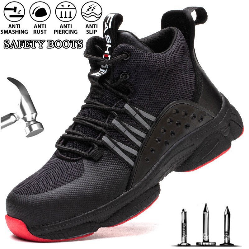 Size 36~46 Safety boots Safety Shoes Breathable/odor-resistant ...