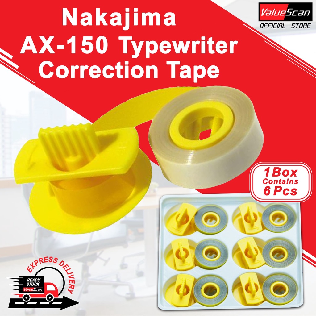 Nakajima AX150 Typewriter Correction Tape/ Lift Off Tape / Eraser