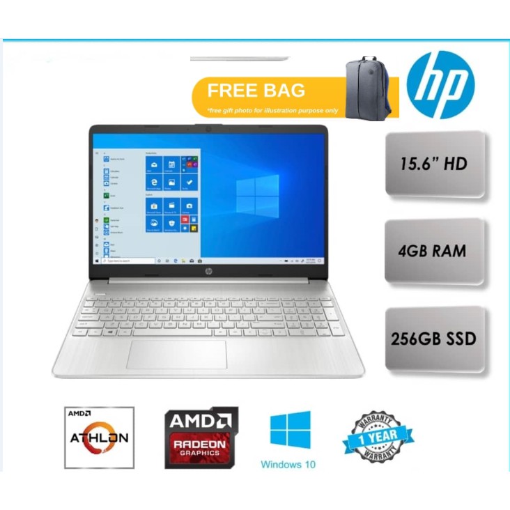 Hp Laptop 15s Eq1018au Silver Shopee Malaysia 5694