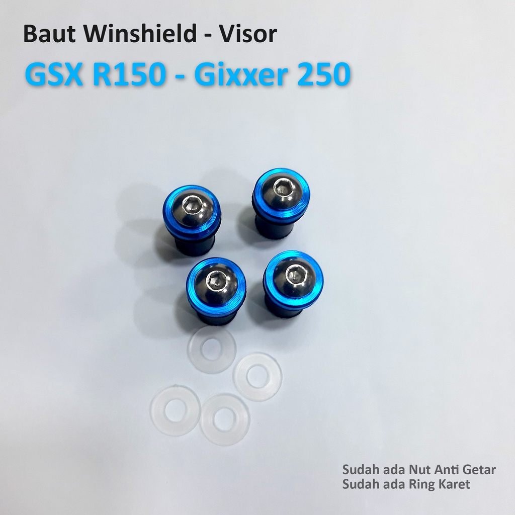 Aut Winshield GSX R150 Gsx150 Visor Bolt Gixxer 250 Visor Bolt GSX Visor Rubber Nut