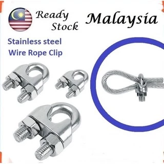 Stainless Steel Wire Rope Clip Tie Grip 4mm-14mm Cable Clamp U Bolts  Fastener