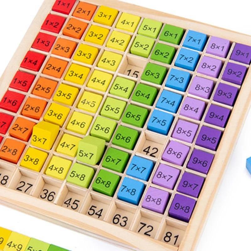 Montessori Educational Wooden Math Toys For Kids Children Baby Toys 99 ...