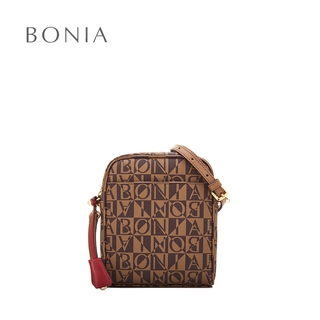Buy BONIA Black Lara Monogram Shoulder Bag 2023 Online
