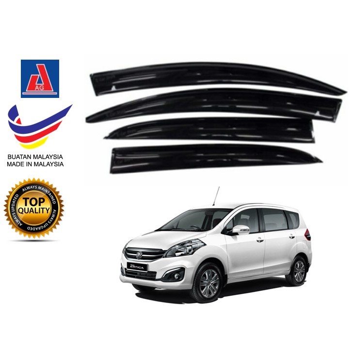 Proton Ertiga 2016 AG Door Visor Air Press Wind Deflector (Big 12cm ...