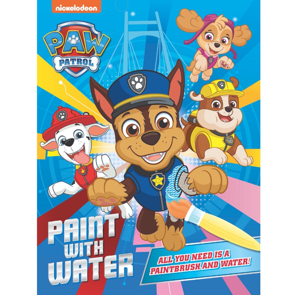 Paw Patrol Paint with Water Activity Book for Kids With Many Pages to