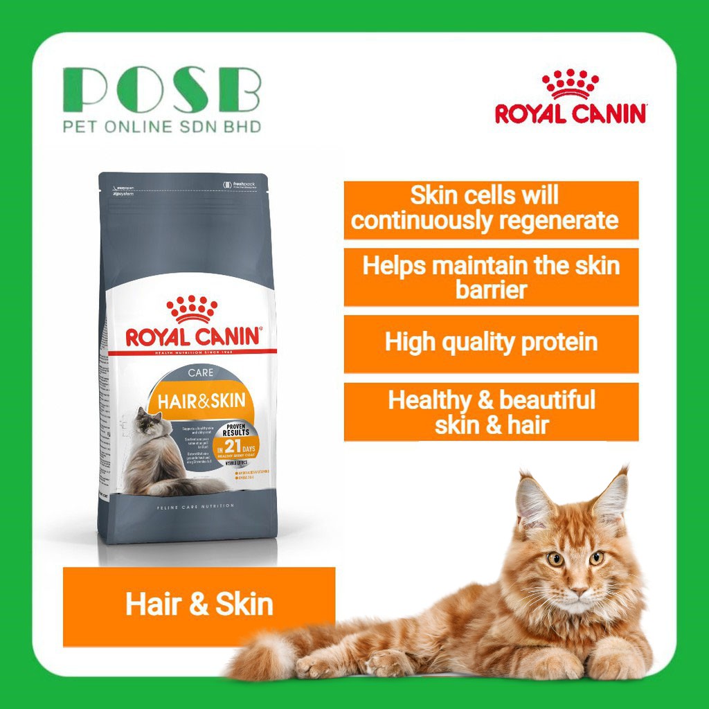 Royal canin hair hotsell and skin untuk kitten