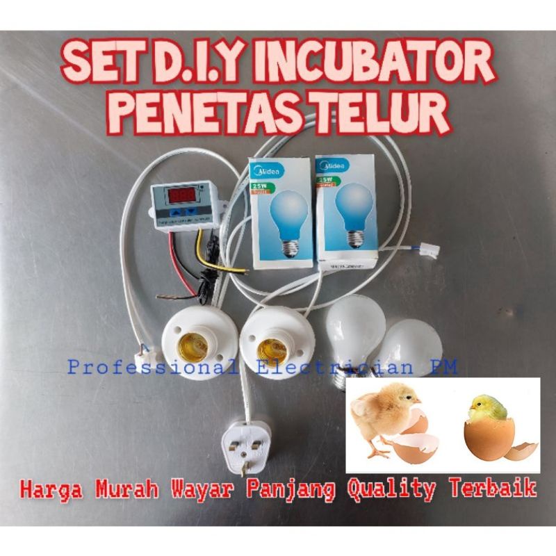 D.I.Y BAJET SET STARTER KIT SET INCUBATOR / INKUBATOR / MESIN
