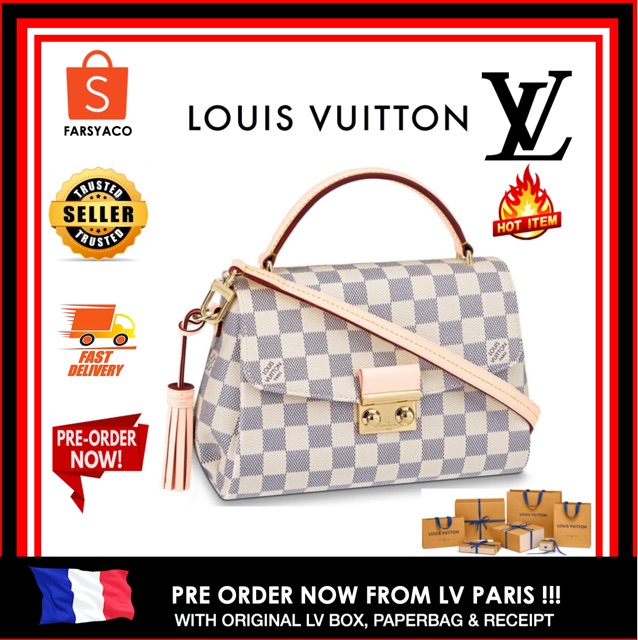 Shop Louis Vuitton DAMIER AZUR Croisette (N53000, N41581) by LeO.