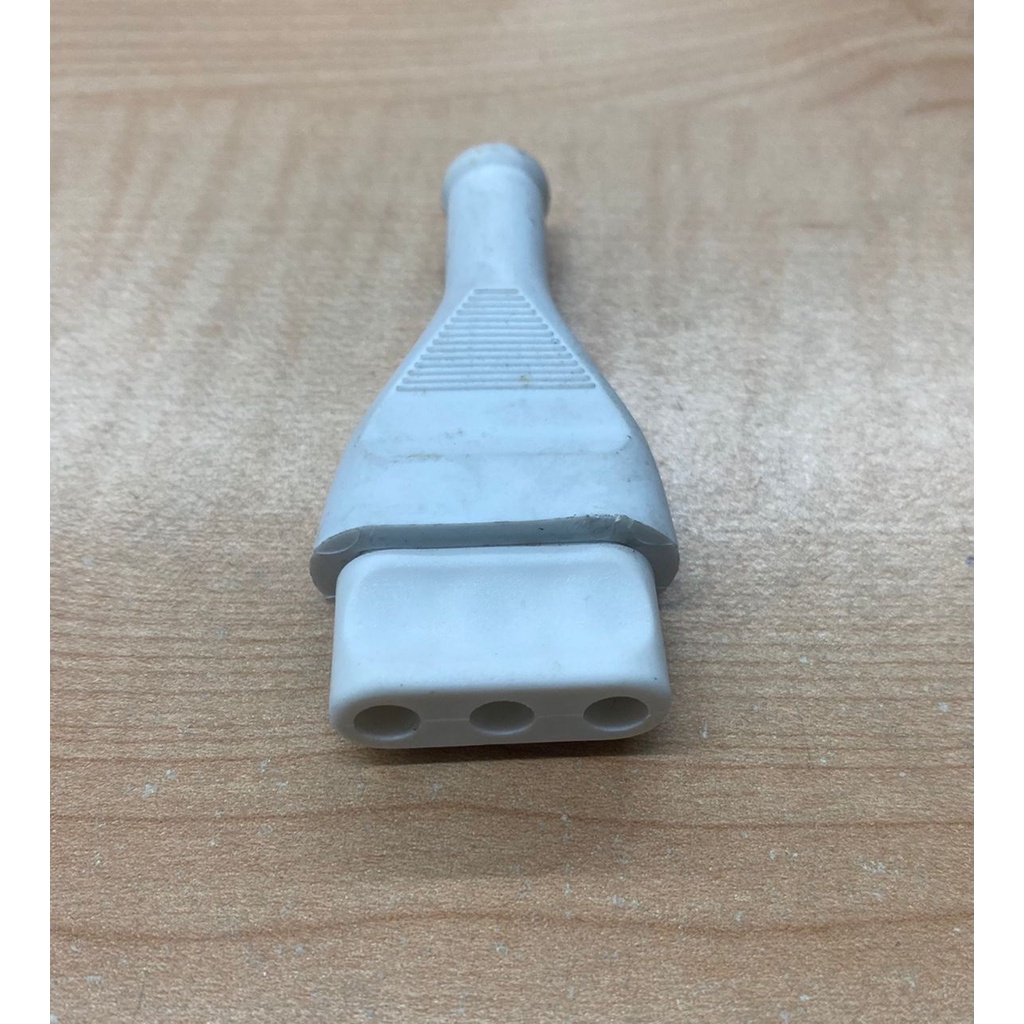 2 Round Pin In-Line Rubber Connector 10A Orange