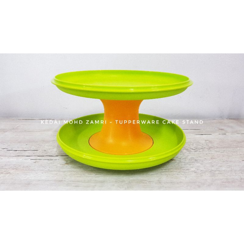 Tupperware - Service tier Green Dessert Cake Stand [READY STOCK ...
