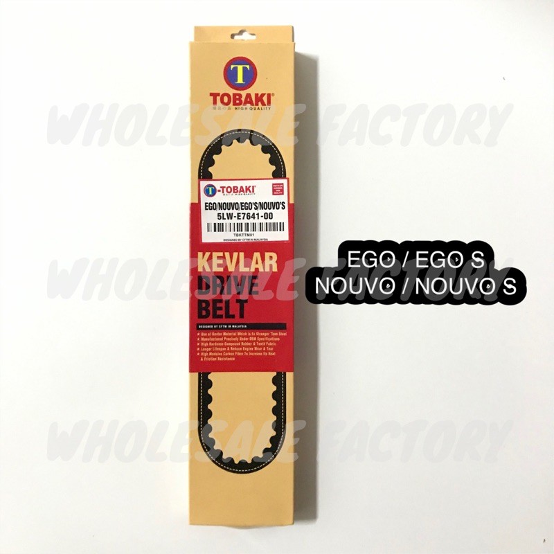 ORIGINAL Tobaki Timing Belt Kevlar Drive Belt Ego Egos Nouvo Nouvos ...