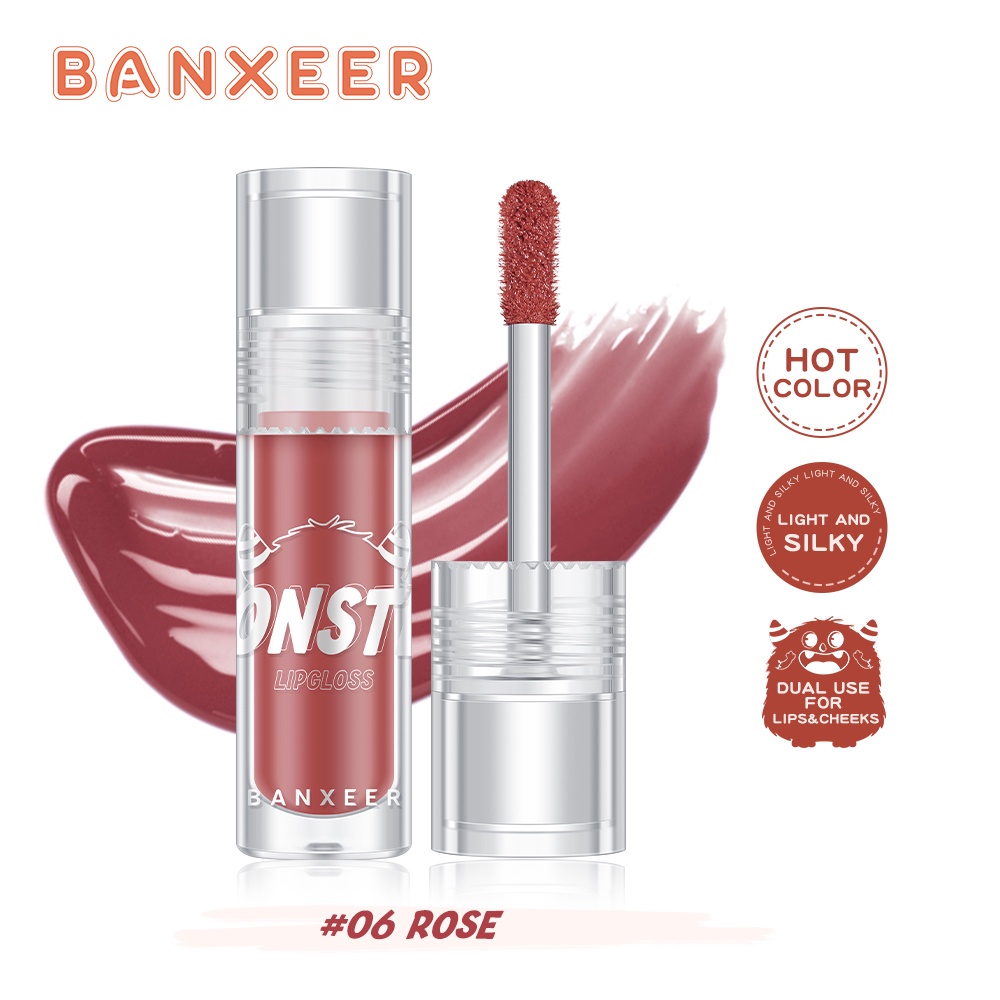 BANXEER Smart Monster Lip Gloss #M06 ROSE 24g | Shopee Malaysia