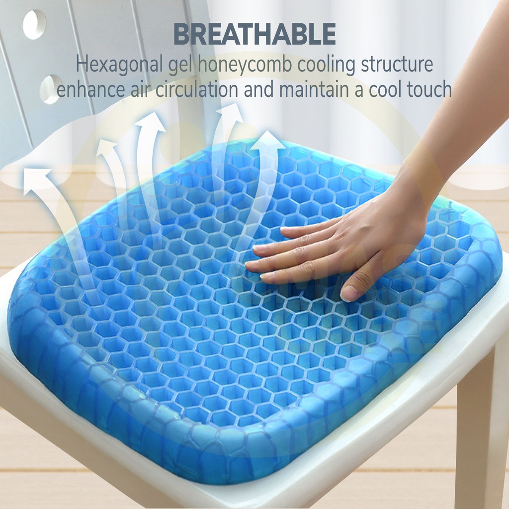 Product image Honey Comb Egg Sitter Seat Gel Flex Seat Cushion Soft Silicone Honeycomb Design Cushion Seat For Back Pain Pelapik Duduk 3