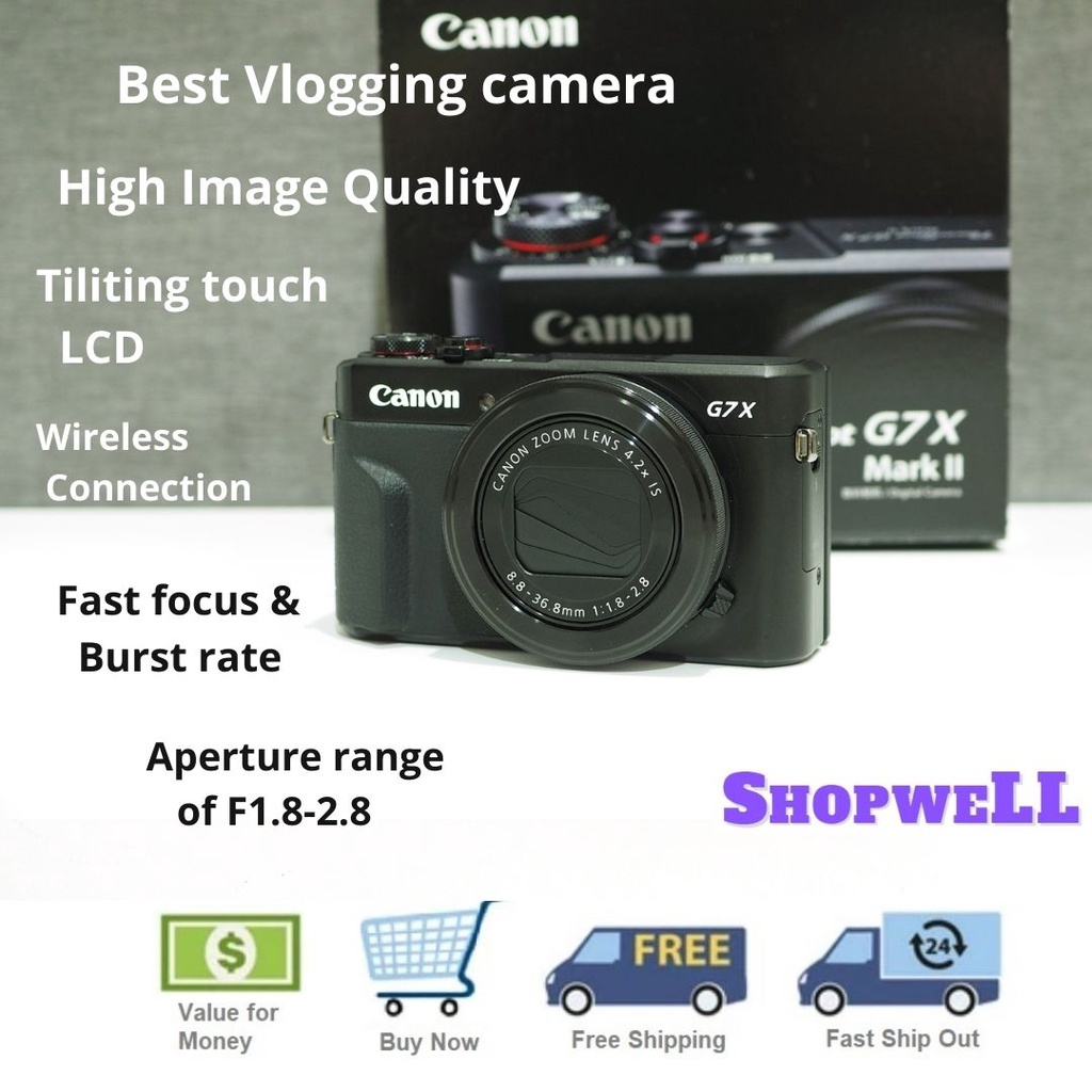 Canon G7x Mark Ii Canon Powershot For Videos Canon PowerShot G7 X