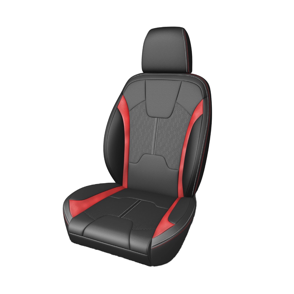 Perodua Myvi Ezifit Sporty Semi Leather Seat - Black | Shopee Malaysia