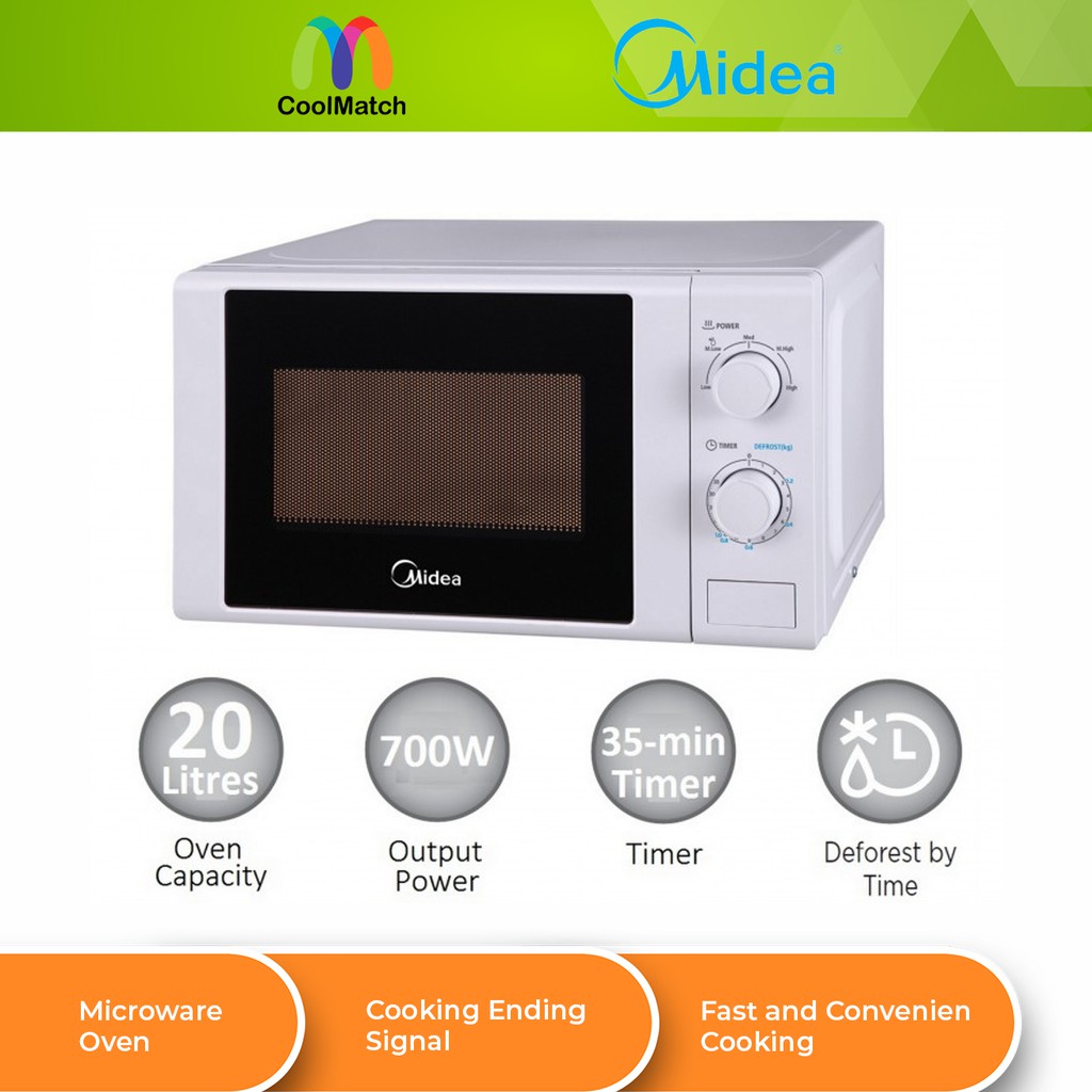 MIDEA 20L COUNTERTOP MICROWAVE OVEN -MM720CGE | Shopee Malaysia