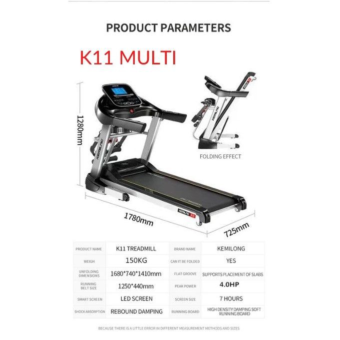 ★NEW Treadmill K11 New Kemilng Multi/single- Function Treadmill 4.0HP Super Wide Running / Walking Pad