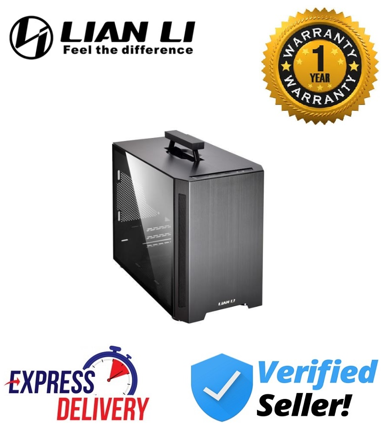 Lian Li Tu150 Aluminium Tg Itx Black Silver 