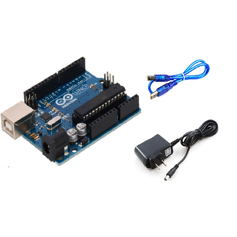 Arduino UNO R3 circuit Combo plug-in chip + 9V1A power supply | Shopee ...