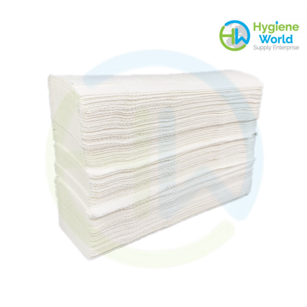 M-fold Hand Towel Tissue 250's 1 Ply [230mm X 220mm]   By Pack 