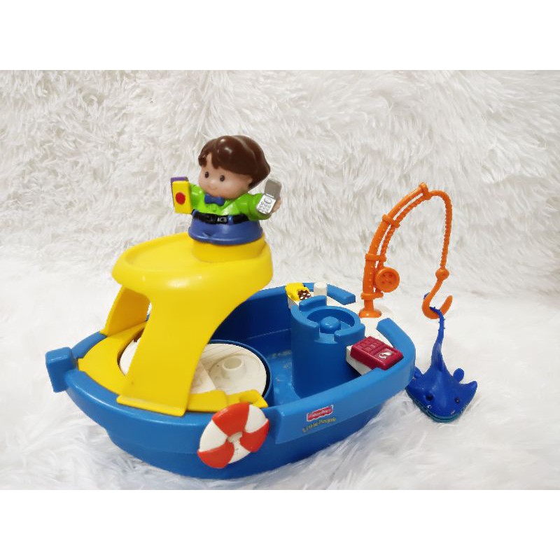 Fisher price little people fishing boat
