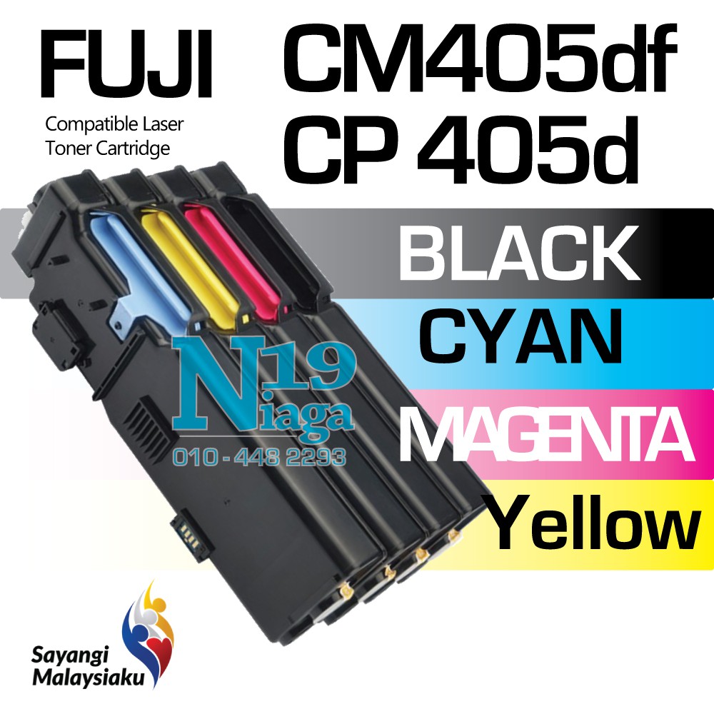 Black Cyan Yellow Magenta Compatible to Fuji Xerox CP405 CP405d CM405 ...