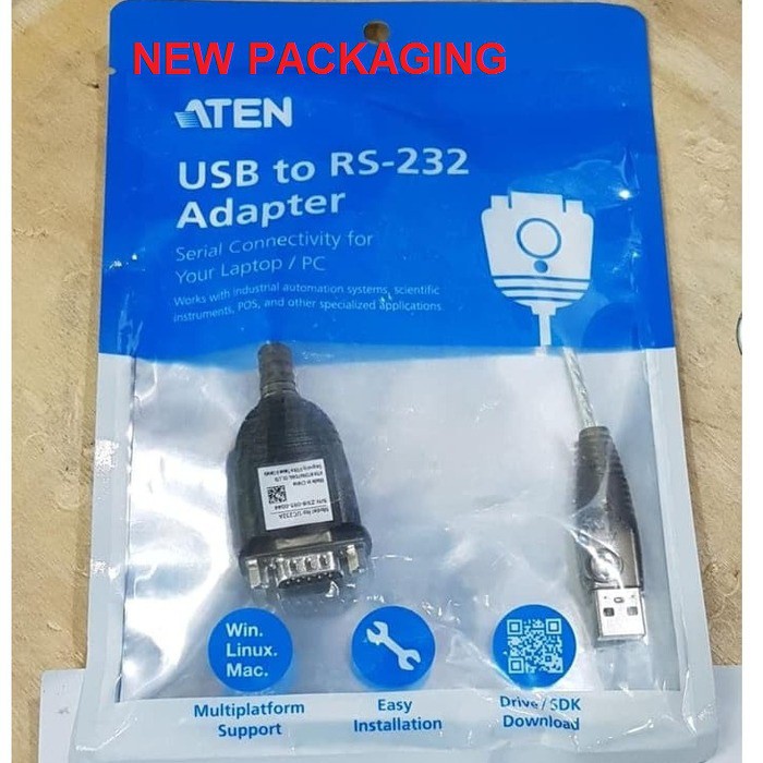 Flipper Forebyggelse barm ATEN USB 2.0 TO SERIAL RS232 CONVERTER CABLE 35CM (UC232A) | Shopee Malaysia