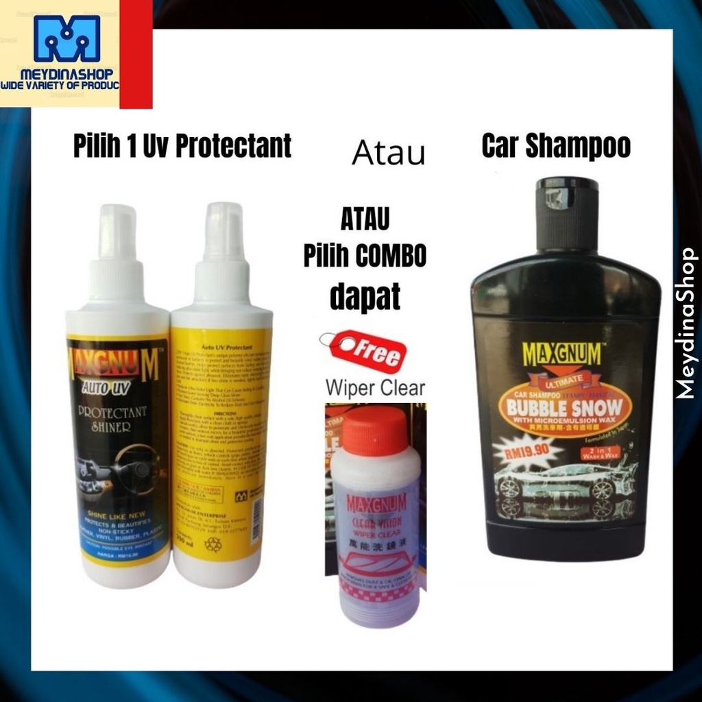 Bubbles Strong Car Shampoo Wash and Wax / Auto Uv