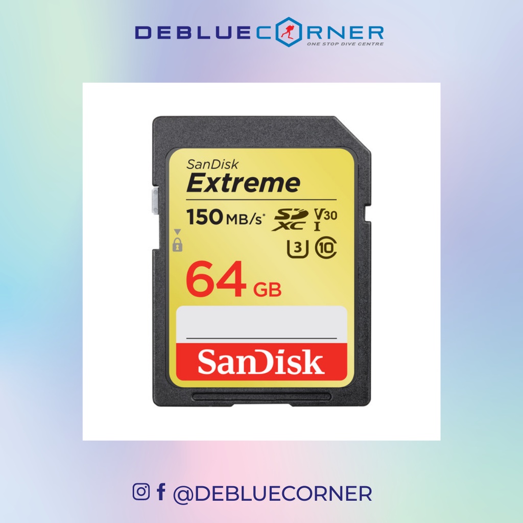 SanDisk 64GB Extreme UHSI SDHC SD Card for Olympus Tough TG6