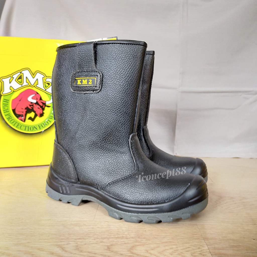 Long sale safety boots