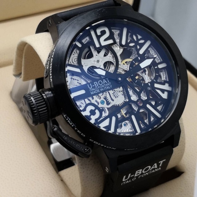 U boat outlet skeleton watch