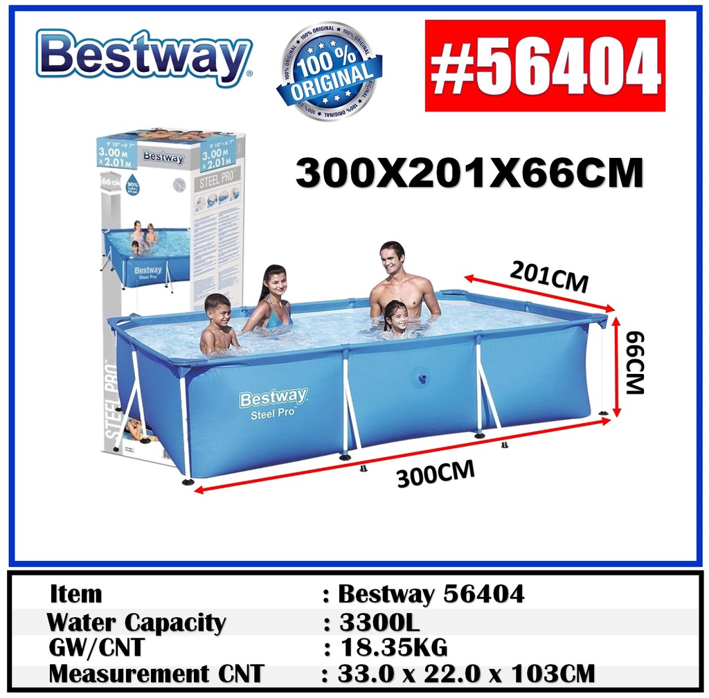 Original BESTWAY Kolam Renang Dewasa / Kolam Ikan / Renang Akuarium ...