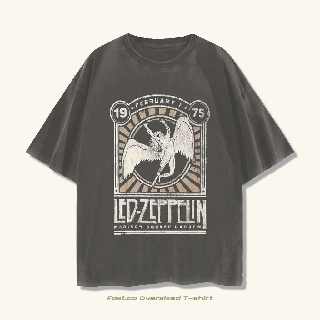 Led Zeppelin Tshirt - Led Zeppelin Oversize Vintage 90s Band T