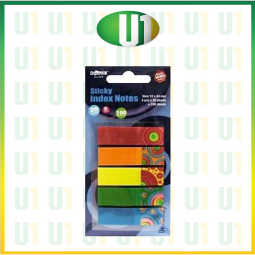 Dolphin Sticky Index Notes DOL-86089 (Set of 2 Packs) | Shopee Malaysia
